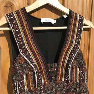 A.L.C. Sleeveless Silk Blouse